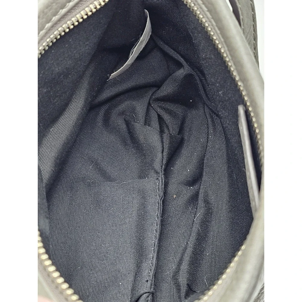 MARC JACOBS Classic Q Percy Small Gray Leather Crossbody Bag Grey Purse New York
